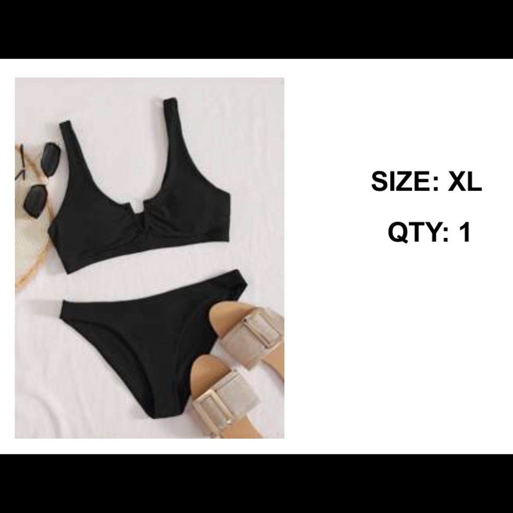 XL BLACK SHEIN BIKINI - NWT